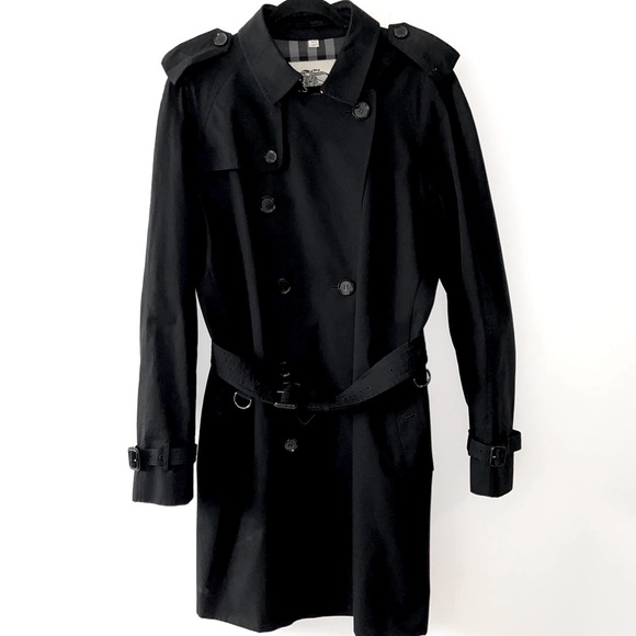 Burberry Trench Coat 🧥 w Gray/Black Plaid lining Men’s 52 slight oversized